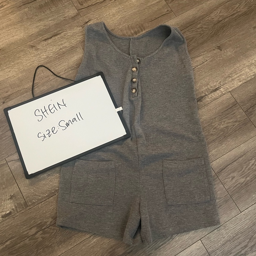 SHEIN Gray maternity Jumpsuit